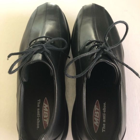MBT The Anti-Shoe Men’s Black Leather Shoes 9.5 US - Picture 8 of 10